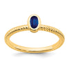 Oval Bezel Gemstone Ring