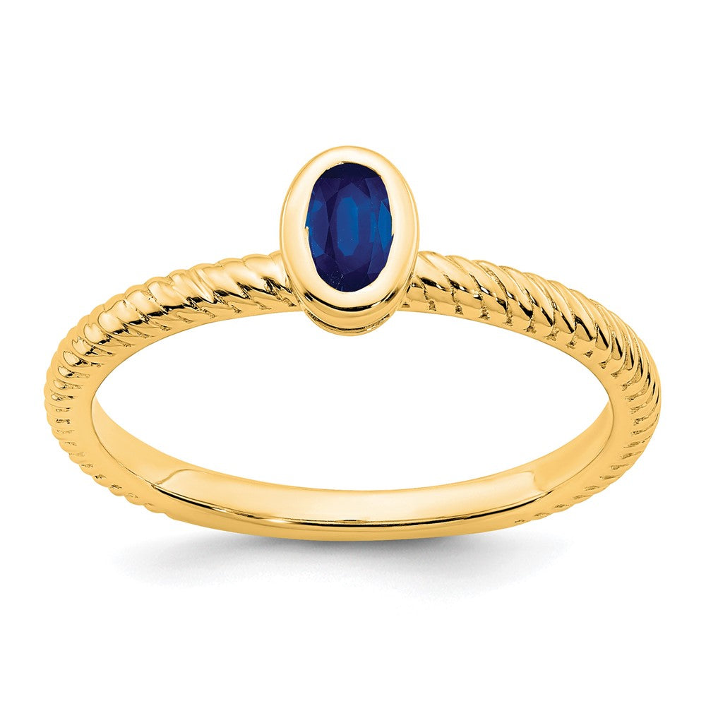 Oval Bezel Gemstone Ring
