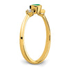 Petite Cushion Gemstone and Diamond Ring