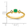 Petite Cushion Gemstone and Diamond Ring