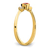 Petite Cushion Gemstone and Diamond Ring