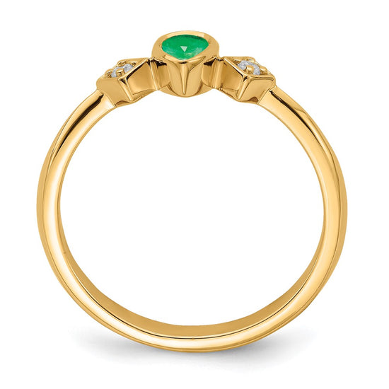Pear Bezel Gemstone and Diamond Rings
