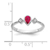 Pear Bezel Gemstone and Diamond Rings
