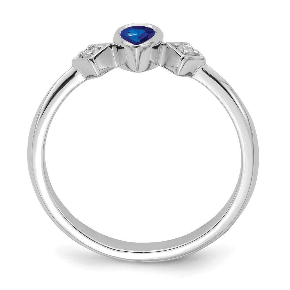 Pear Bezel Gemstone and Diamond Rings