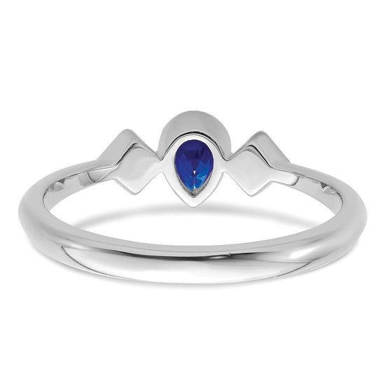 Pear Bezel Gemstone and Diamond Rings
