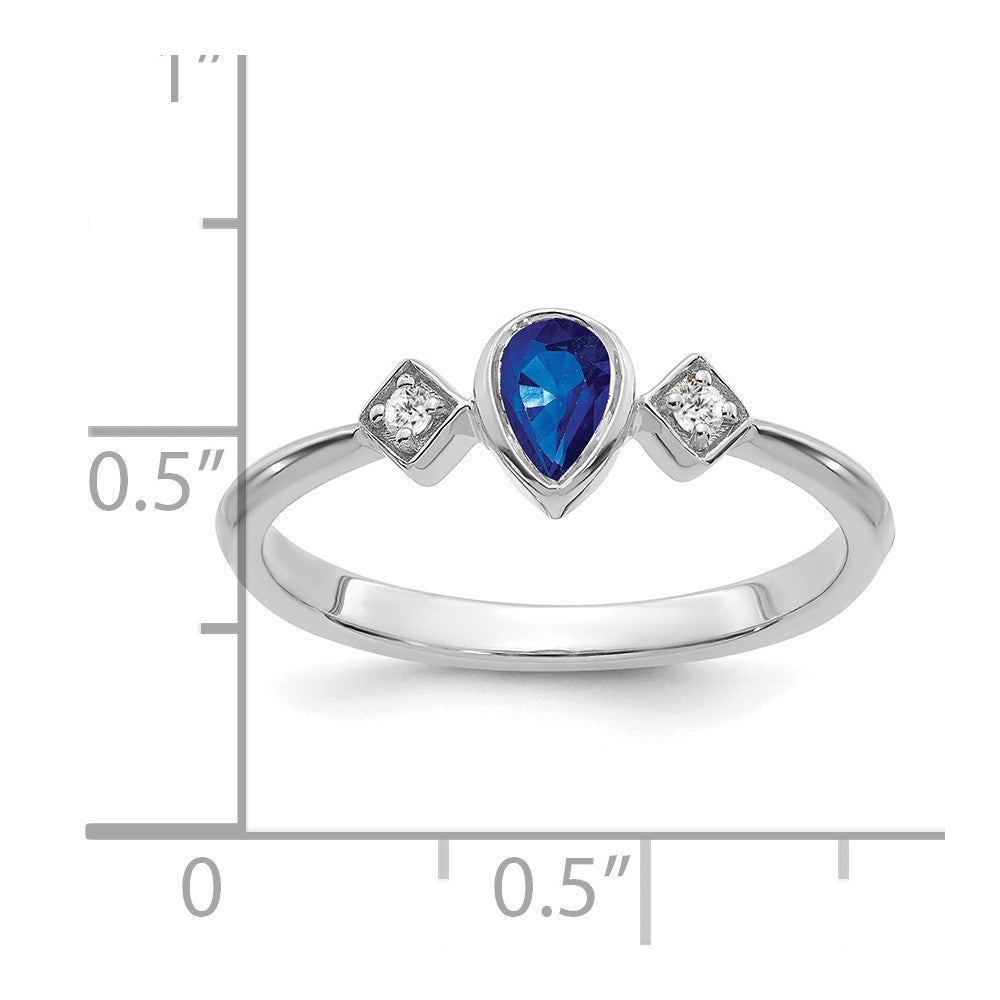 Pear Bezel Gemstone and Diamond Rings