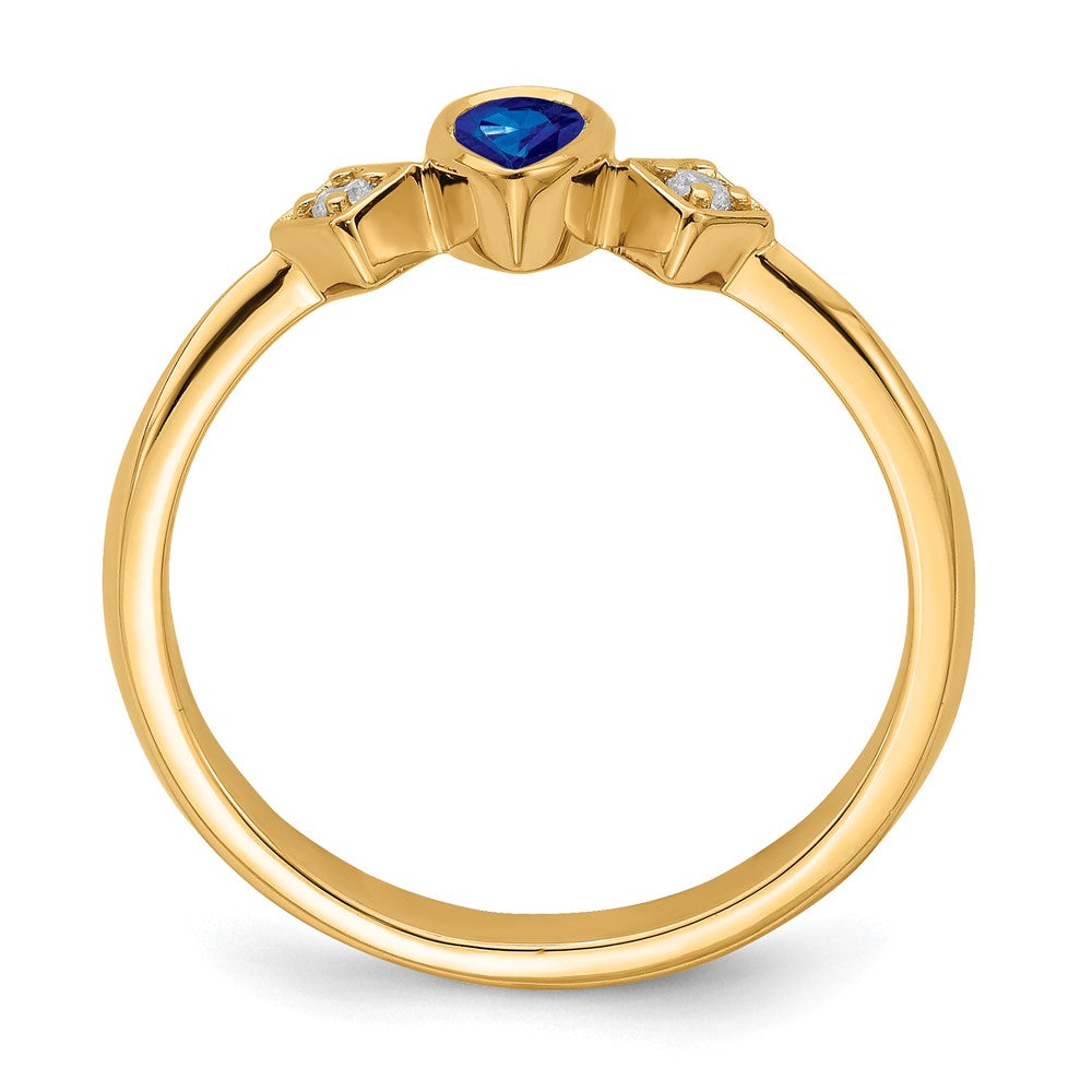Pear Bezel Gemstone and Diamond Rings