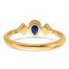 Pear Bezel Gemstone and Diamond Rings