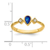 Pear Bezel Gemstone and Diamond Rings