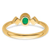 Oval Bezel Gemstone & Diamond Ring