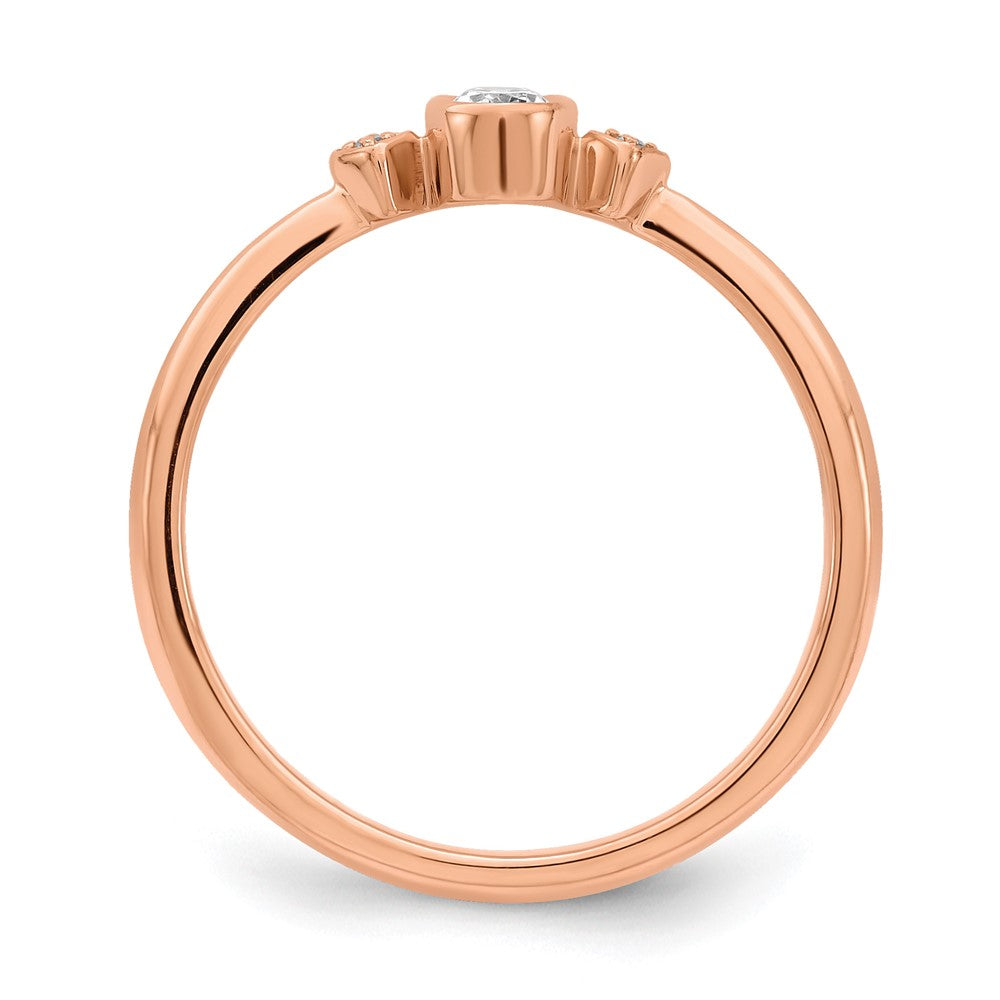 Petite Oval Diamond Promise Rings