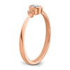 Petite Oval Diamond Promise Rings