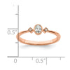 Petite Oval Diamond Promise Rings