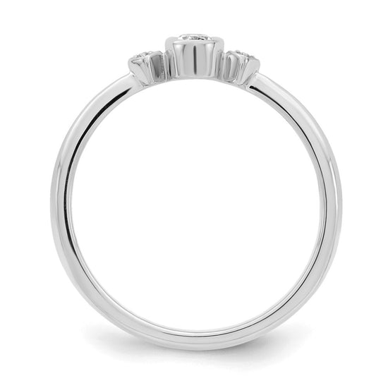 Petite Oval Diamond Promise Rings