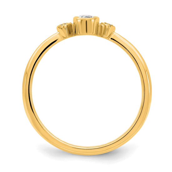 Petite Oval Diamond Promise Rings