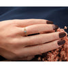 Petite Oval Diamond Promise Rings