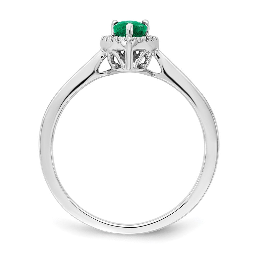 Pear Gemstone and Diamond Halo Rings