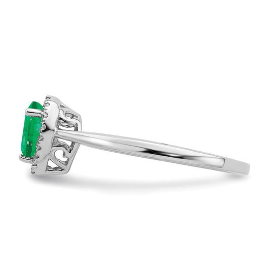Pear Gemstone and Diamond Halo Rings