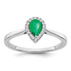Pear Gemstone and Diamond Halo Rings