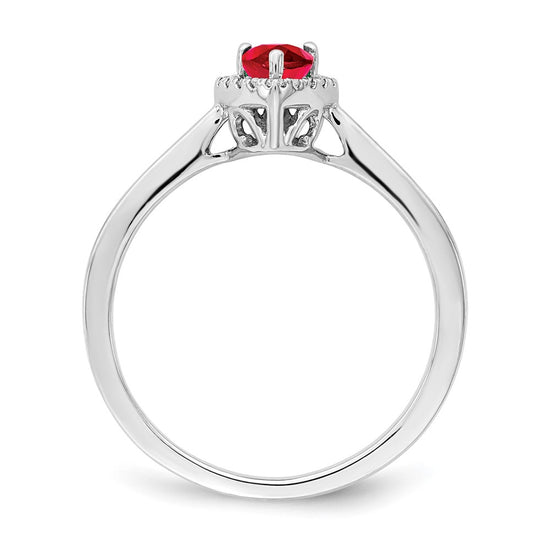 Pear Gemstone and Diamond Halo Rings