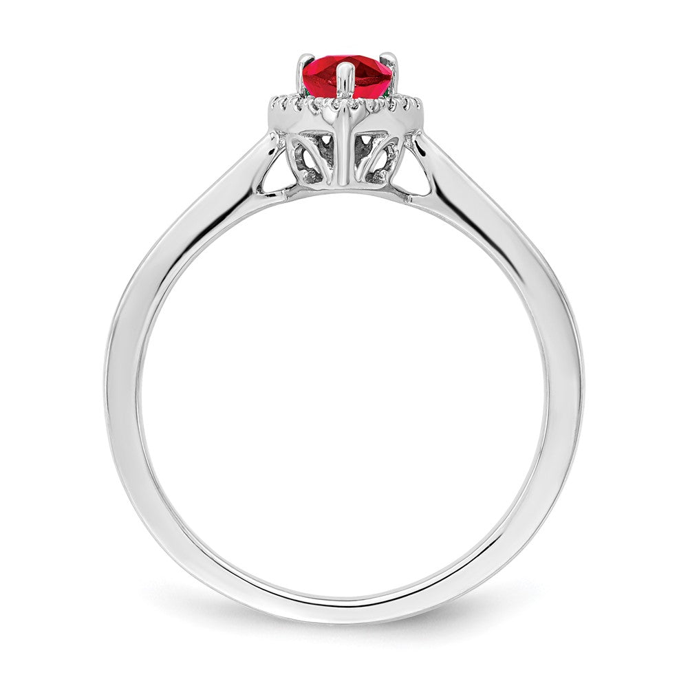 Pear Gemstone and Diamond Halo Rings