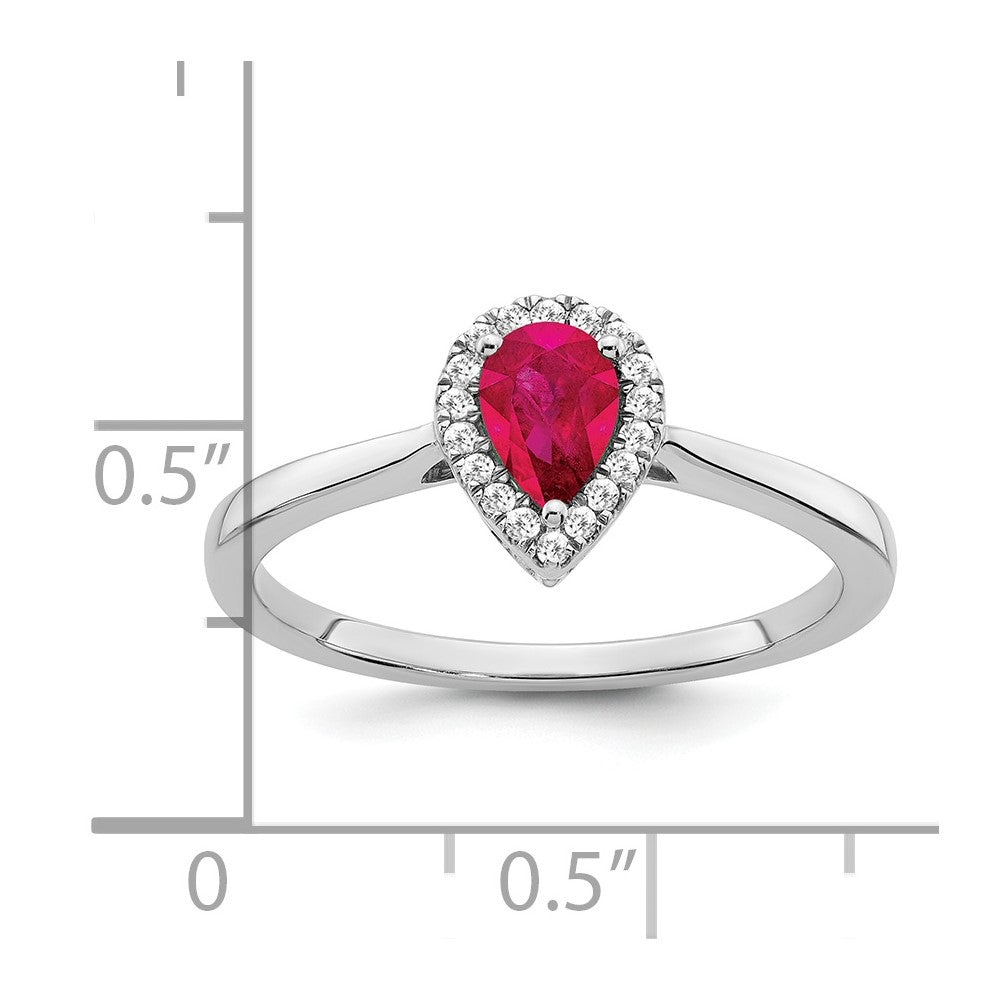 Pear Gemstone and Diamond Halo Rings
