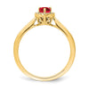 Pear Gemstone and Diamond Halo Rings