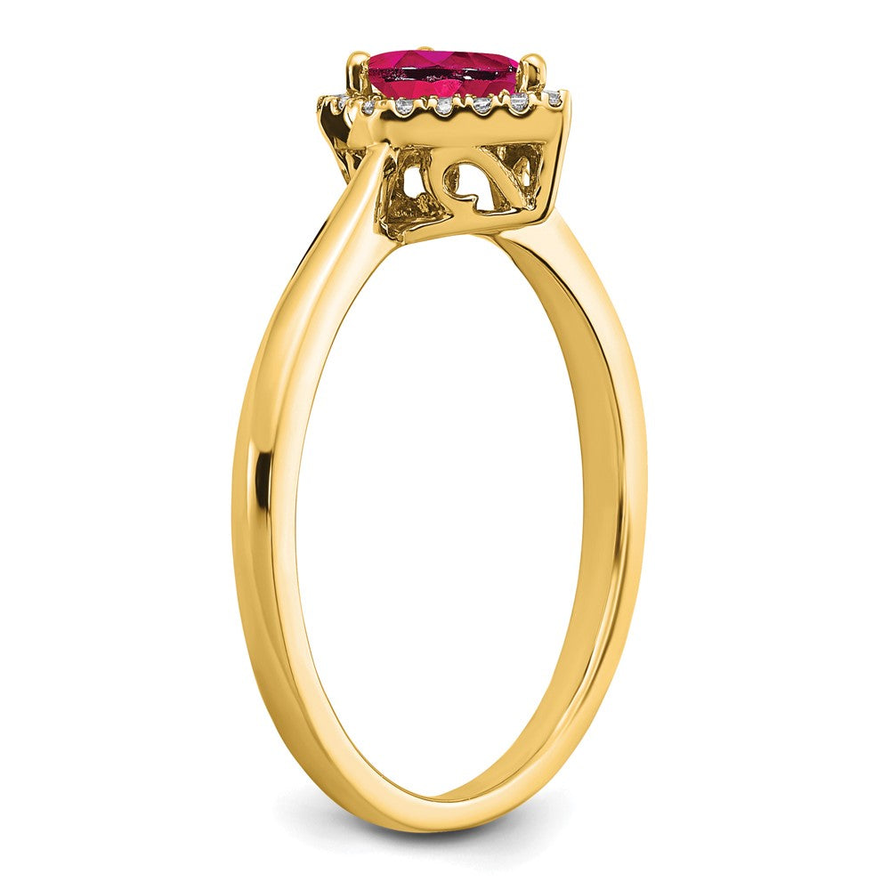 Pear Gemstone and Diamond Halo Rings