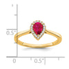 Pear Gemstone and Diamond Halo Rings
