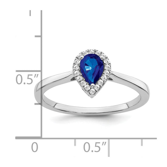 Pear Gemstone and Diamond Halo Rings