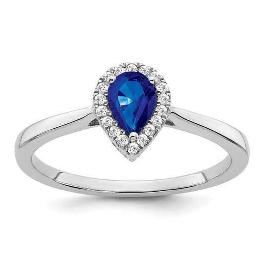 Pear Gemstone and Diamond Halo Rings