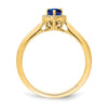 Pear Gemstone and Diamond Halo Rings