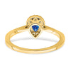 Pear Gemstone and Diamond Halo Rings
