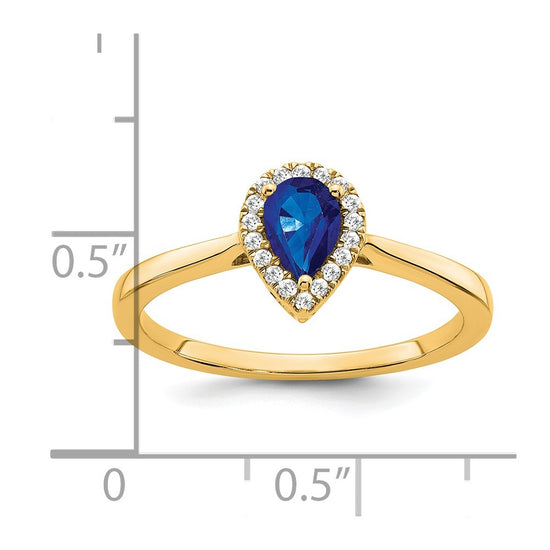 Pear Gemstone and Diamond Halo Rings