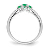Gemstone and Diamond 3-Stone Rings