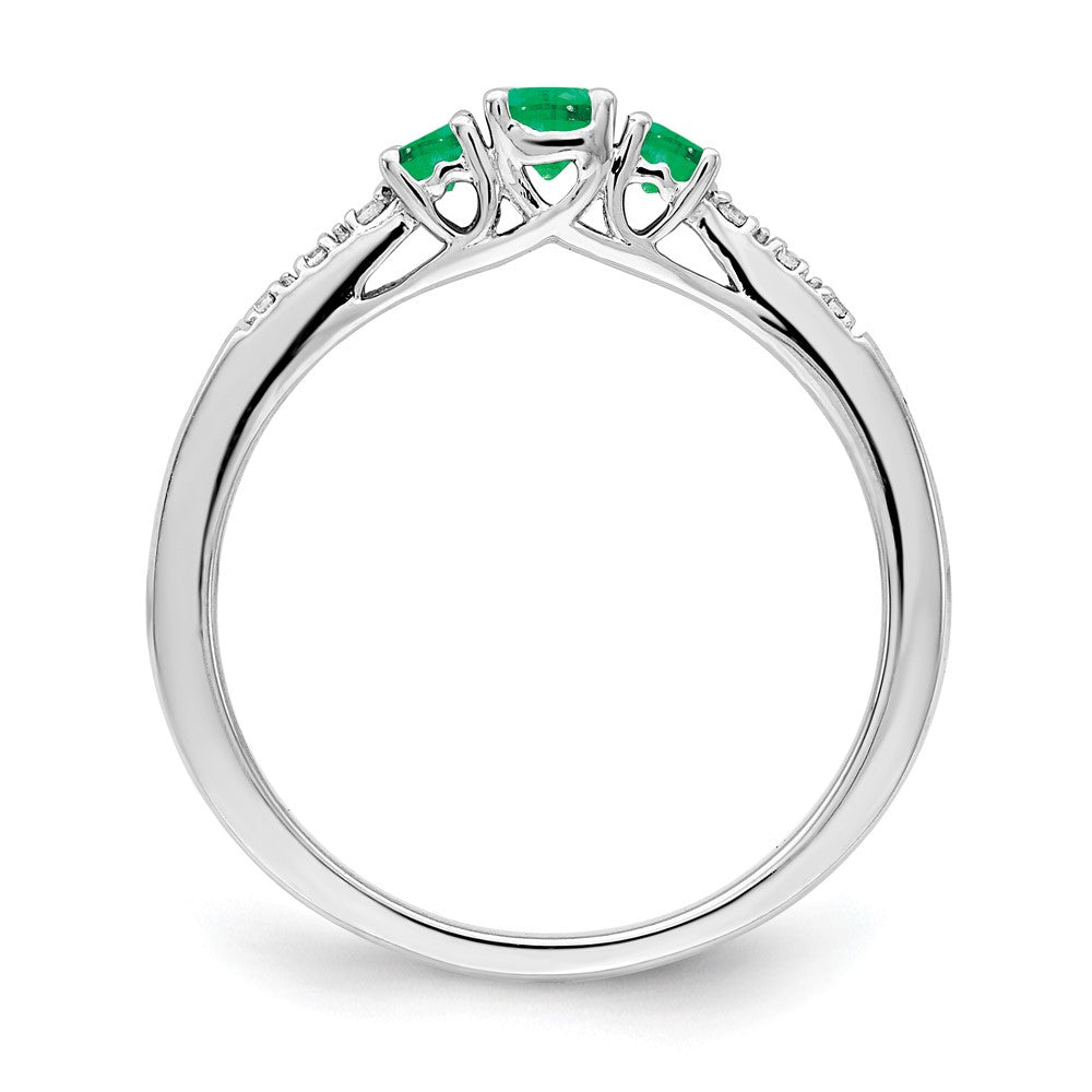 Gemstone and Diamond 3-Stone Rings