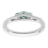 Gemstone and Diamond 3-Stone Rings