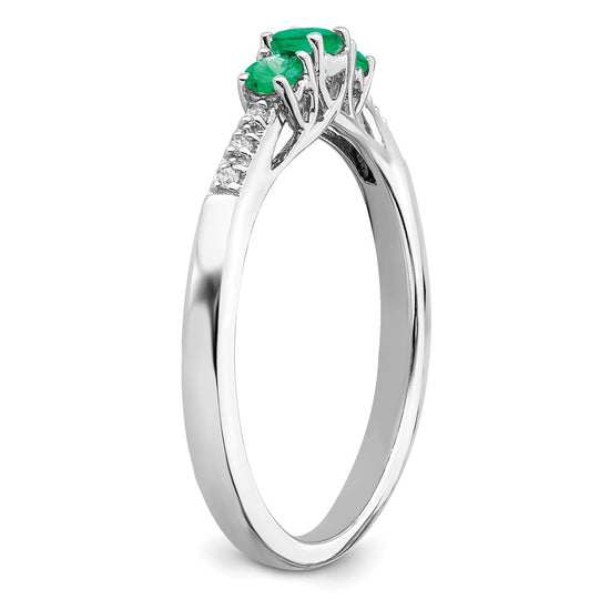 Gemstone and Diamond 3-Stone Rings