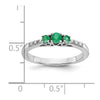 Gemstone and Diamond 3-Stone Rings