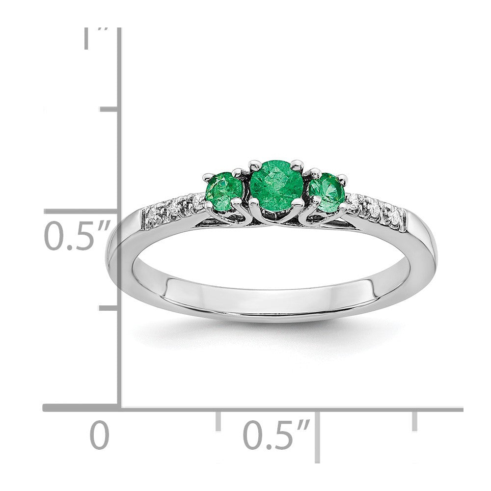 Gemstone and Diamond 3-Stone Rings
