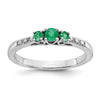 Gemstone and Diamond 3-Stone Rings