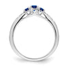 Gemstone and Diamond 3-Stone Rings
