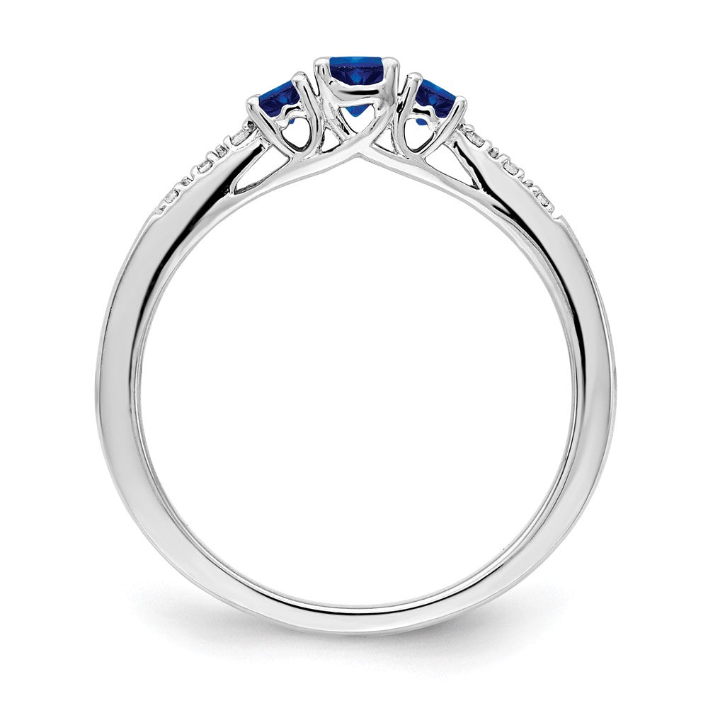 Gemstone and Diamond 3-Stone Rings
