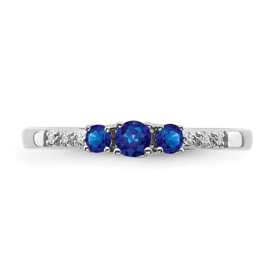 Gemstone and Diamond 3-Stone Rings