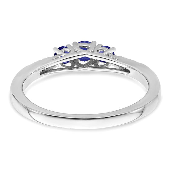 Gemstone and Diamond 3-Stone Rings