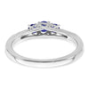 Gemstone and Diamond 3-Stone Rings