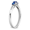 Gemstone and Diamond 3-Stone Rings