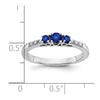 Gemstone and Diamond 3-Stone Rings