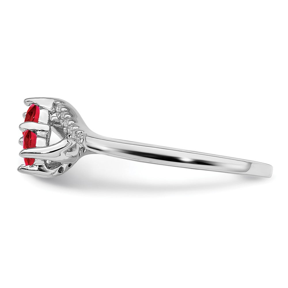 Gemstone and Diamond 2-Stone Bypass Rings