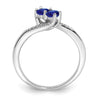 Gemstone and Diamond 2-Stone Bypass Rings